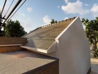 Eksterior Rumah Minimalis bagian atap