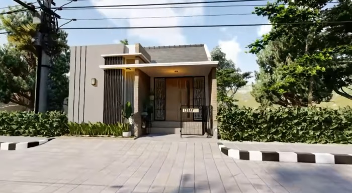Eksterior Rumah Minimalis modern