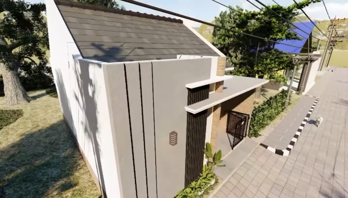 Eksterior Rumah Minimalis tampak depan