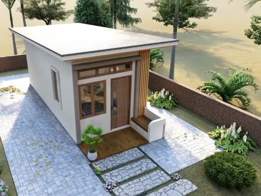 atap rumah minimalis mungil