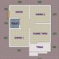 denah 2 kamar tidur rumah tipe 36
