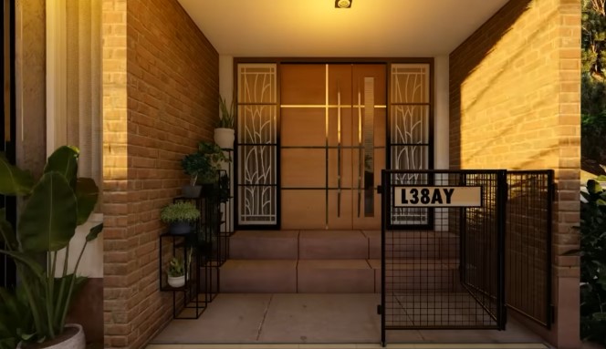 eksterior rumah minimalis bagian pagar