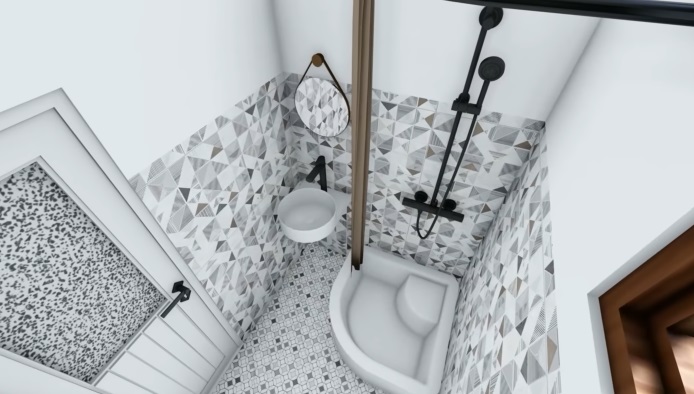 kamar mandi rumah mungil